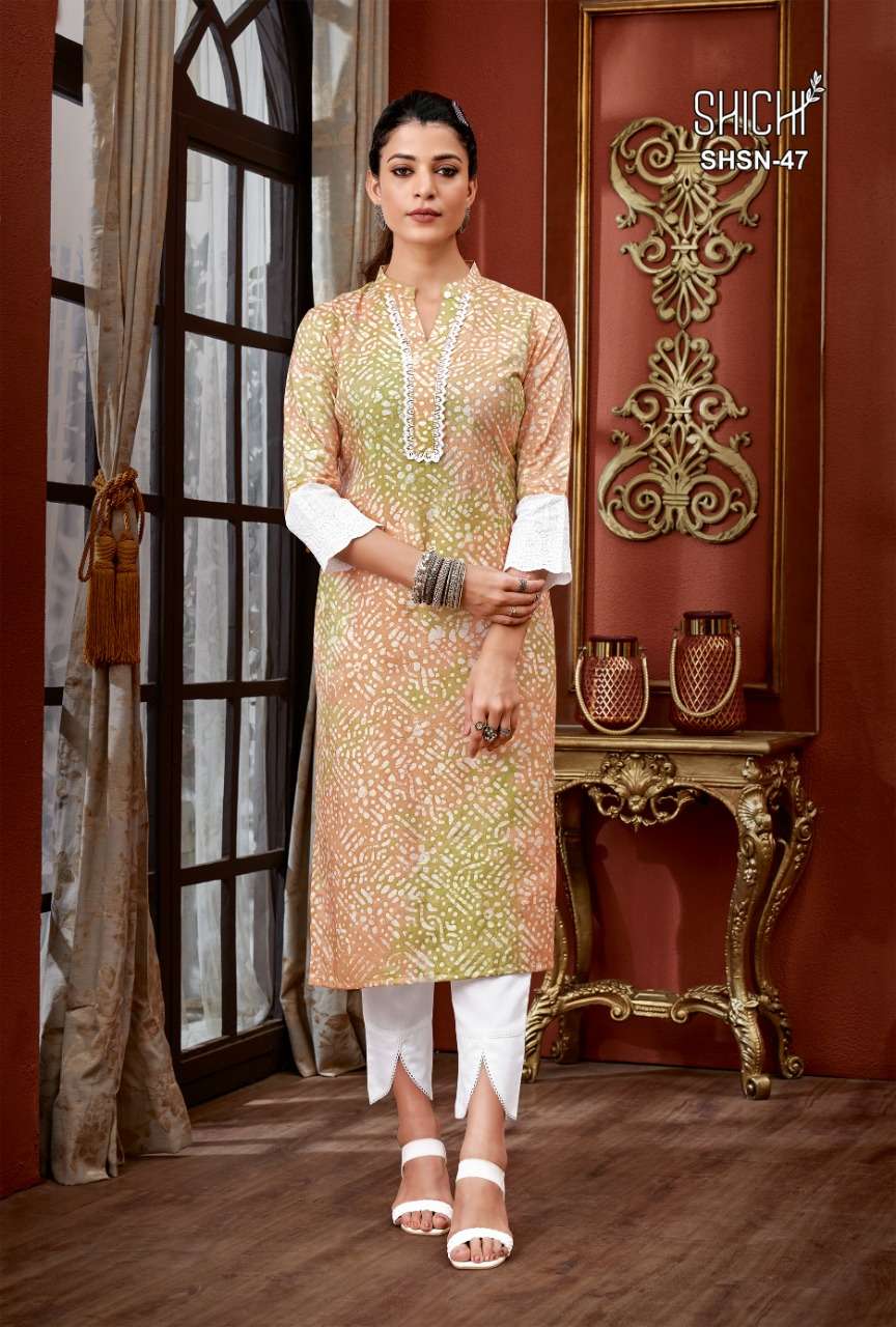 Shichi Sana Ethnic Wear Wholesale Printed Designer Kurti With Bottom Catalog